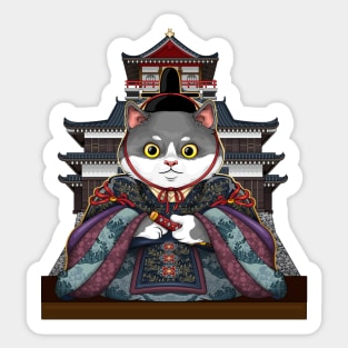 Asiatic emperor cat Sticker